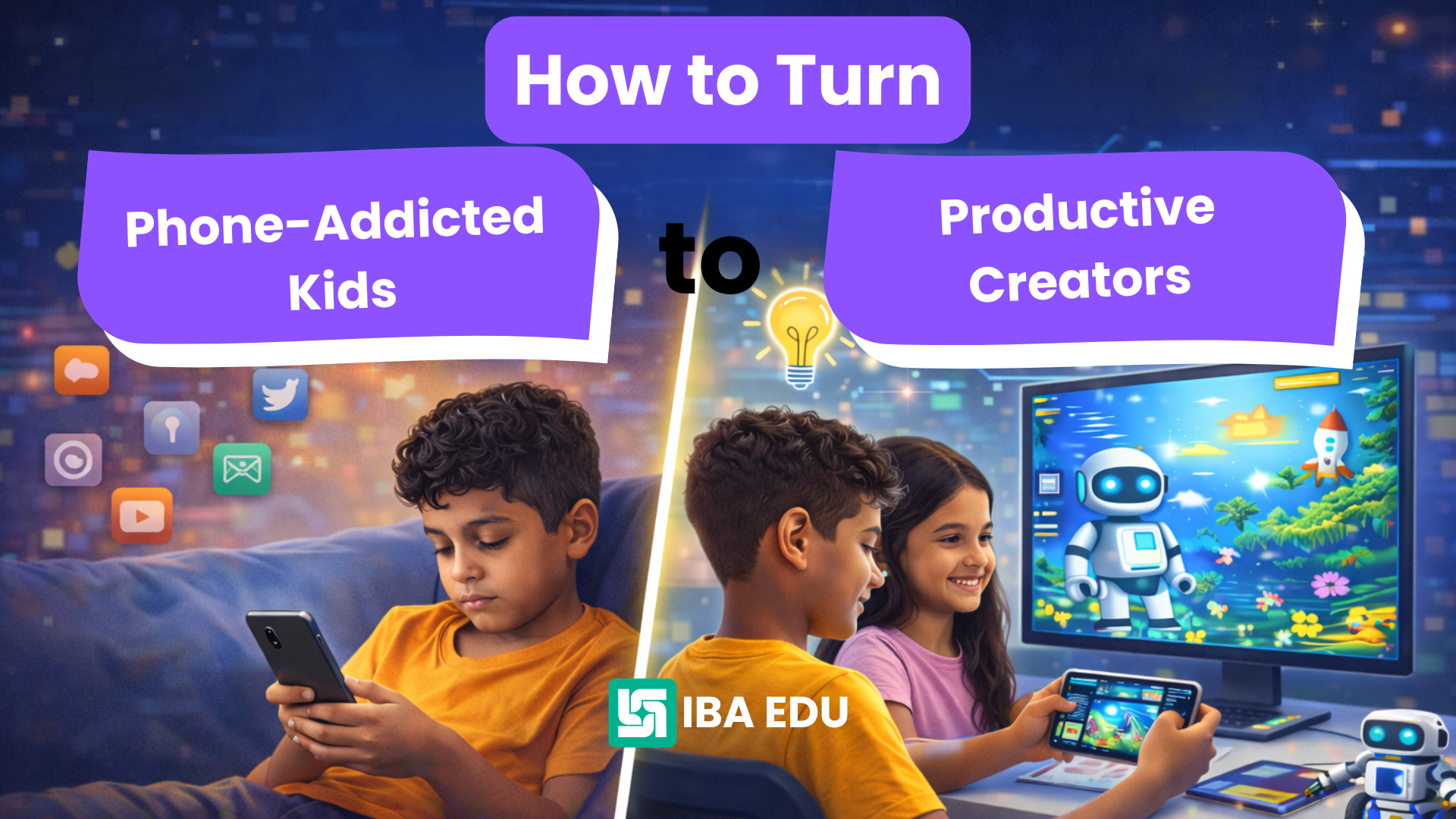 How to Turn Phone-Addicted Kids into Productive Creators