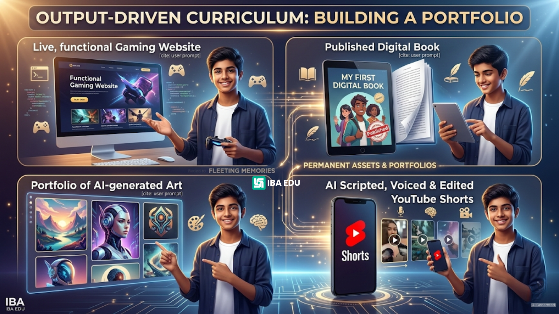 Output-Driven Curriculum Building a Portfolio Traditional camps focus on activities.