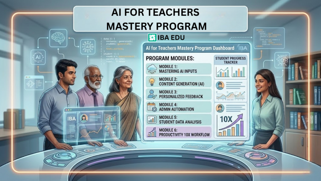 AI for Teachers program - IBA EDU | Iba Edu AI for Teachers program - IBA EDU